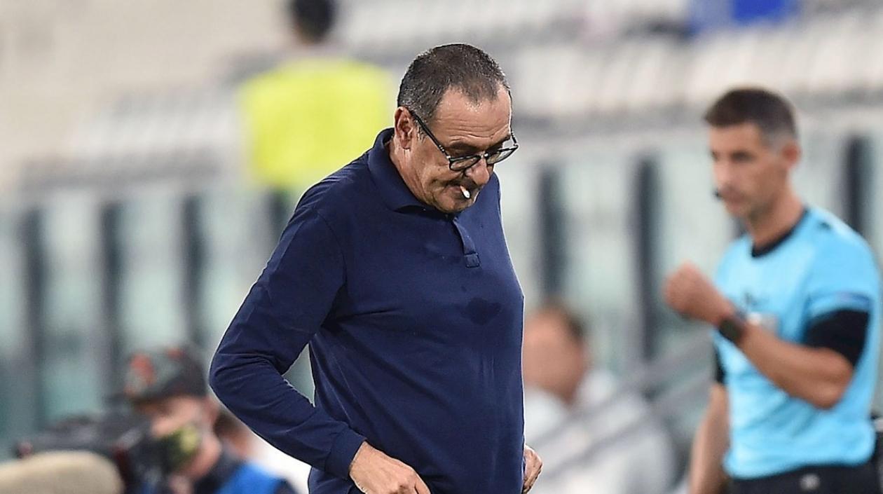 Técnico Maurizio Sarri, despedido de la Juventus. 