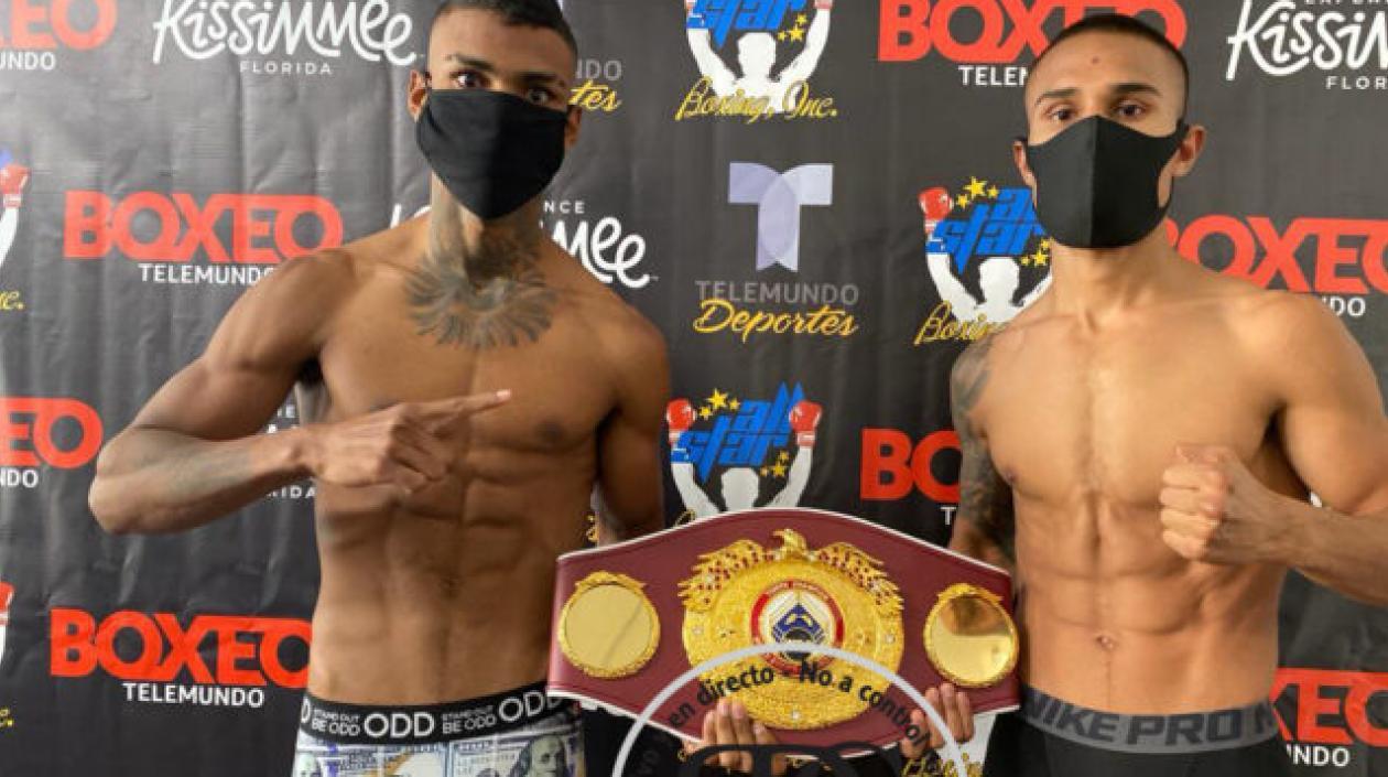 Brandon Valdés y Ricardo Espinoza pelean por el campeonato juvenil supergallo de la OMB.