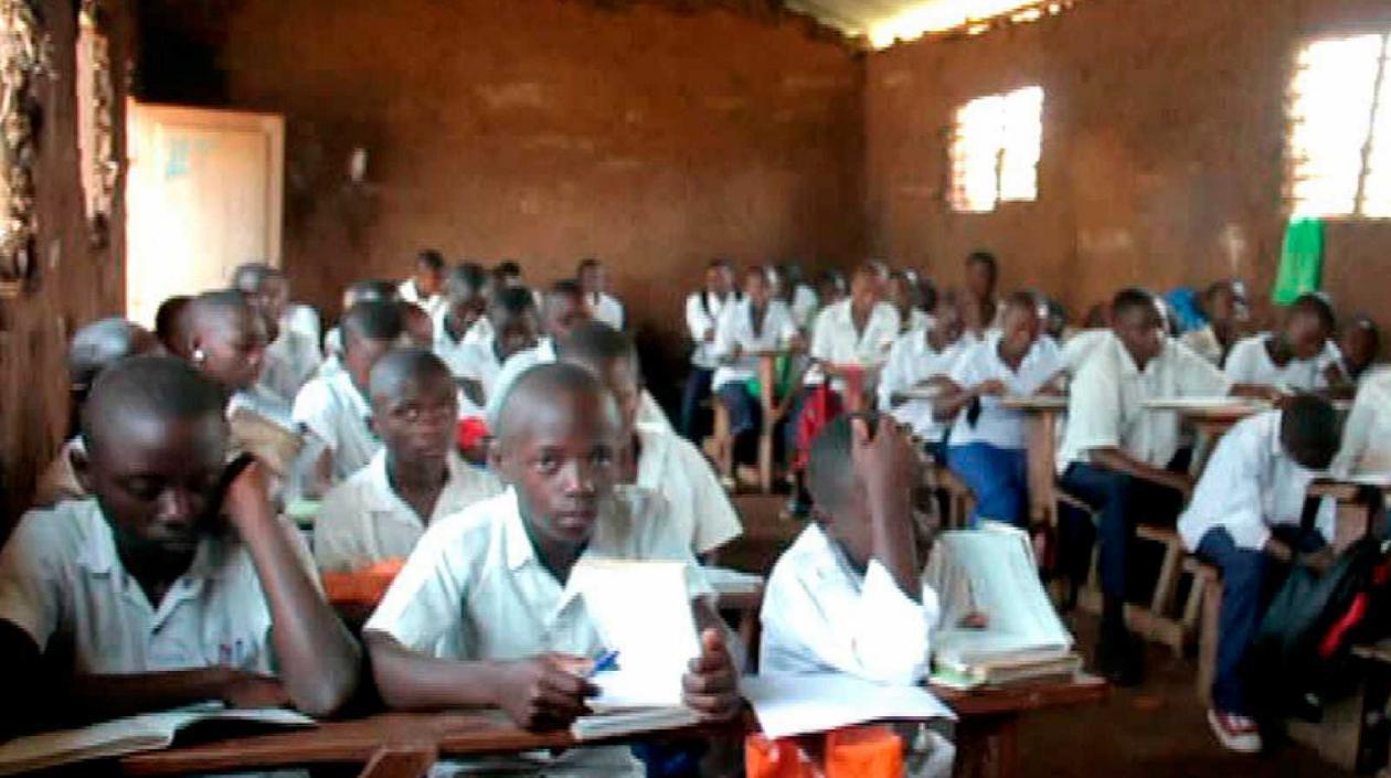 Foto de archivo de una escuela de Kivu del Norte, RDC.