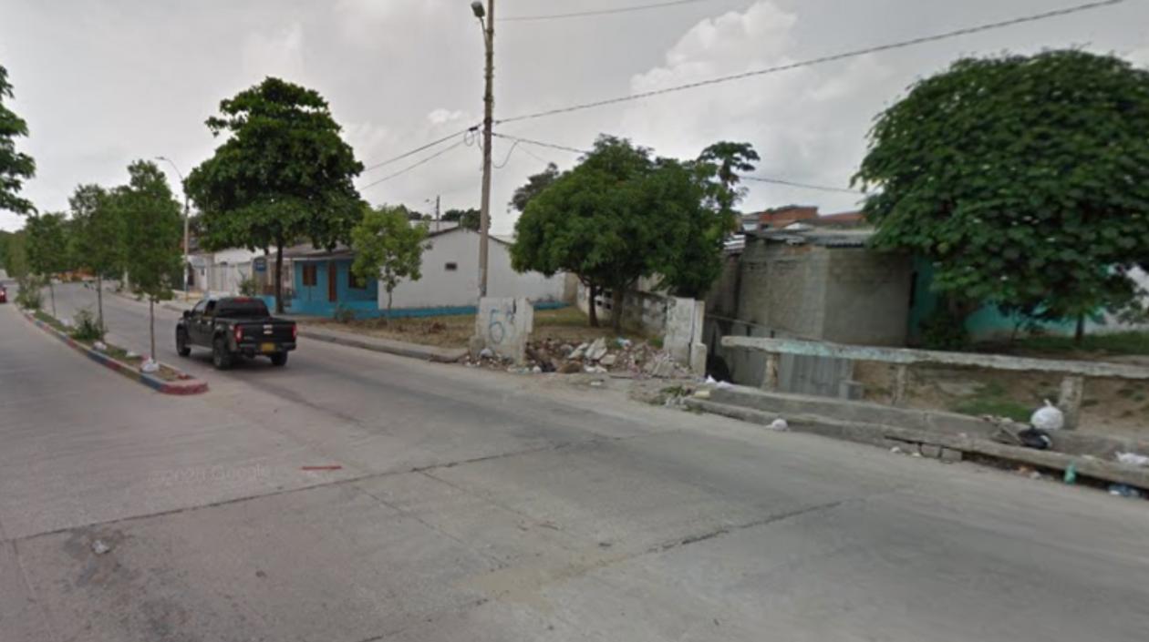 Calle 49 con carrera 3D, en la Ciudadela 20 de Julio, donde fue atracado el ciclista.