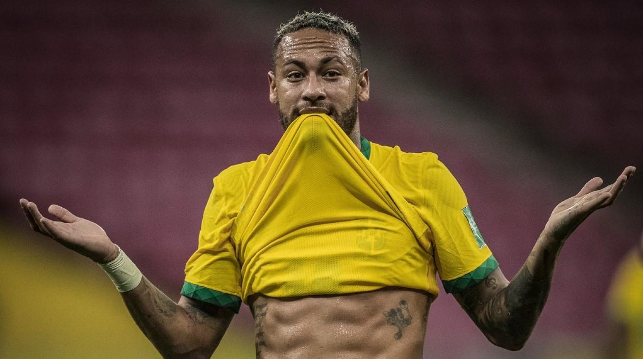 Neymar, delantero brasileño. 