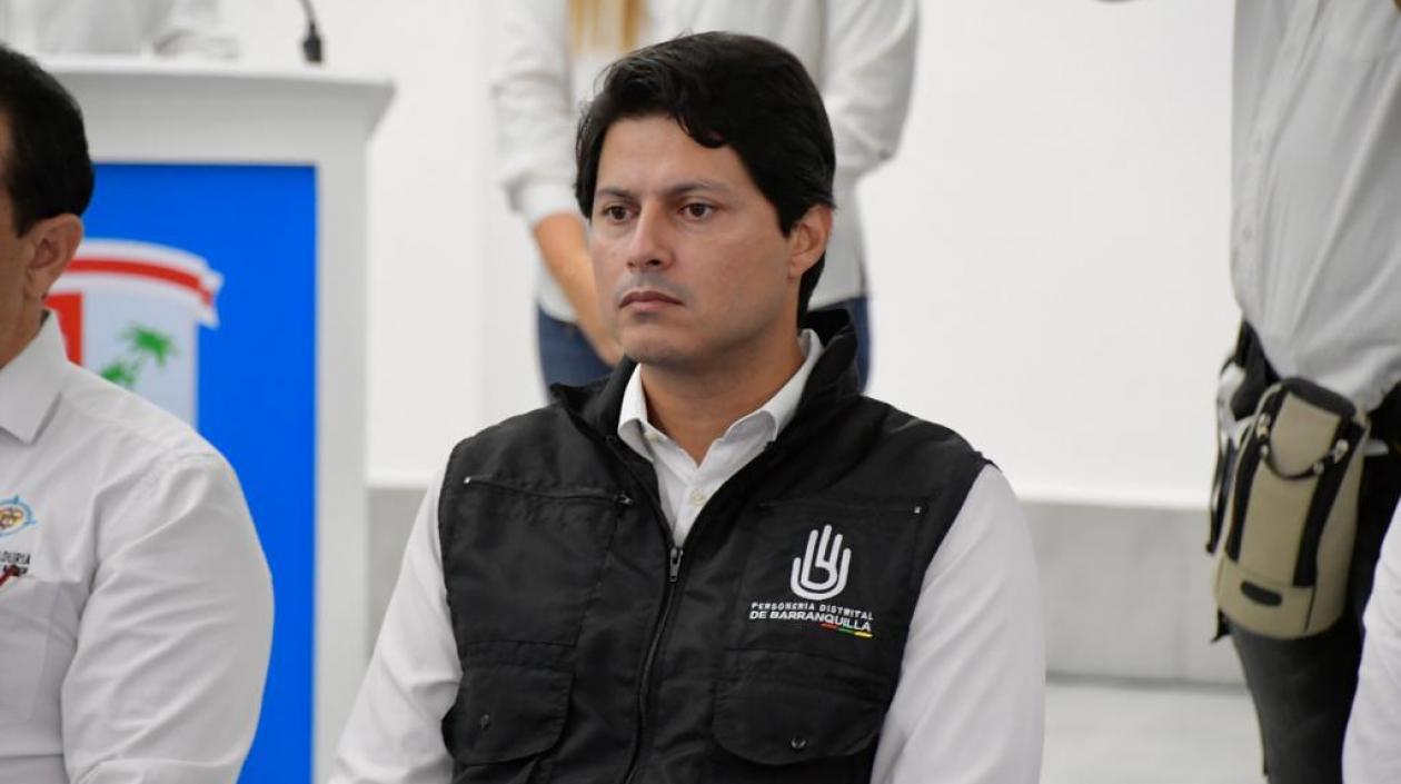 El Personero Distrital de Barranquilla, Miguel Ángel Alzate.