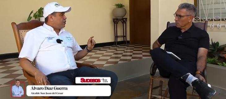 Jorge Cura entrevista al alcalde de San Juan del Cesar, Álvaro Díaz