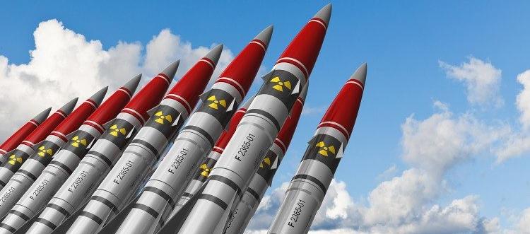 Aspecto de misiles nucleares. 
