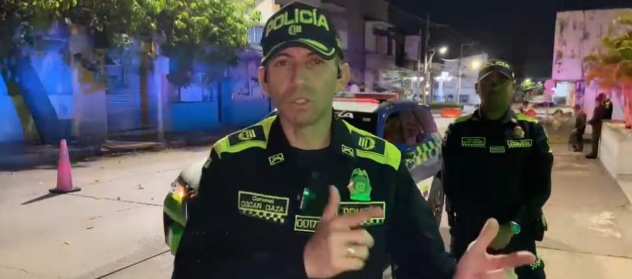  coronel Oscar Daza Suárez, Comandante de la Policía Metropolitana de Barranquilla (E).