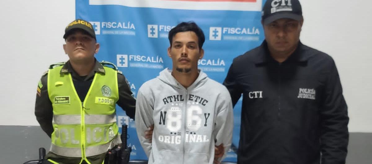 Freddy José Yagua Zavala, capturado. 