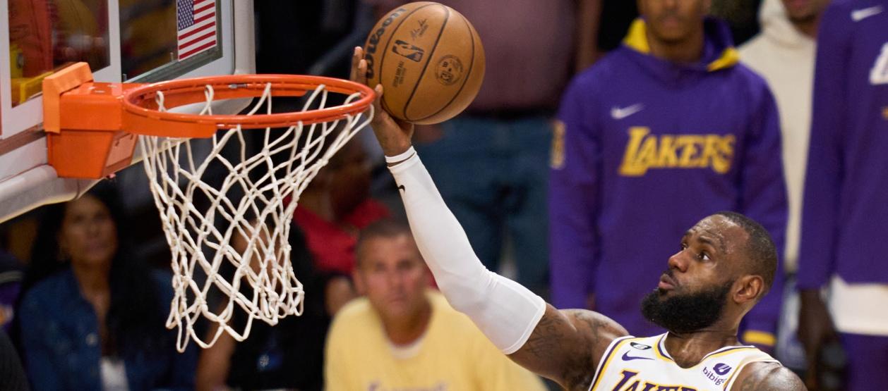 LeBron James, estrella de los Lakers de Los Ángeles. 