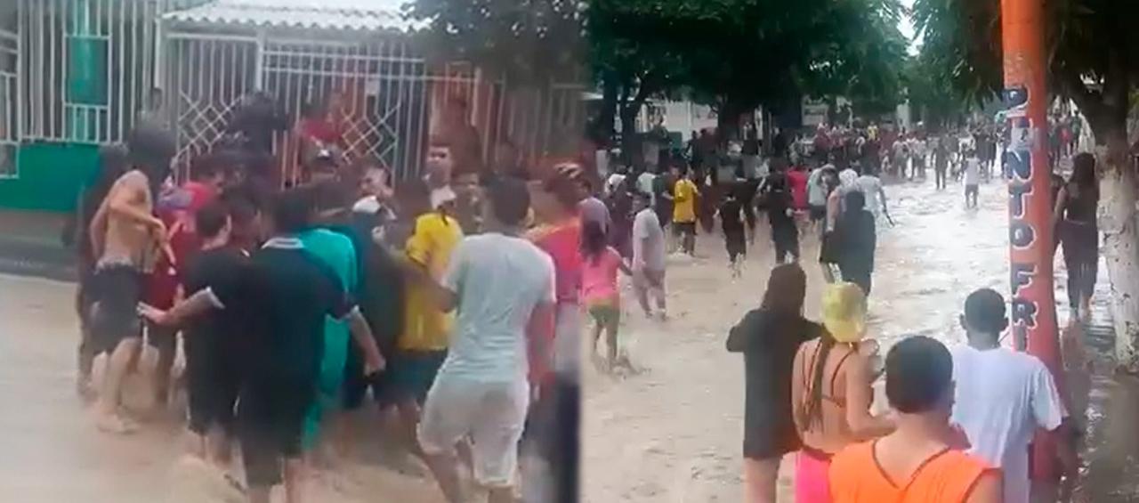 Enfrentamiento de jóvenes en el barrio Villa Las Moras.
