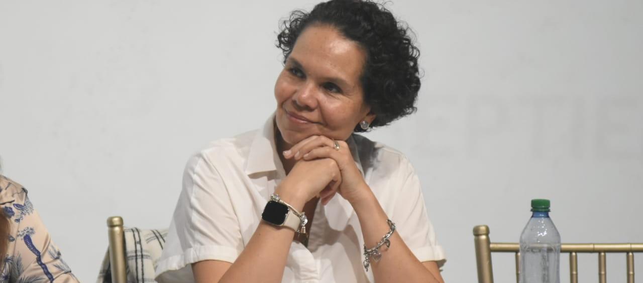 Astrid Bibiana Rodríguez, ministra del Deporte. 