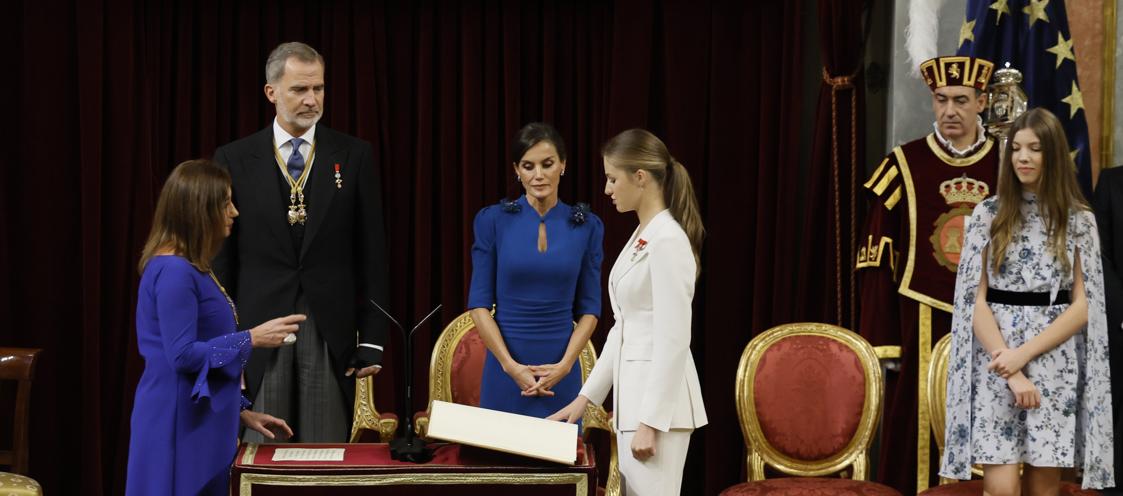 La princesa Leonor jura la Constitución española.