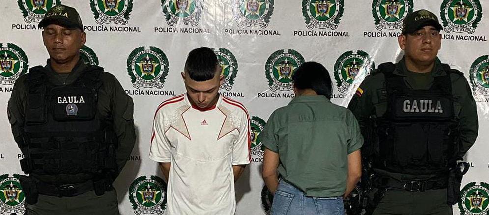 Kevin Andrés Martínez Madrid junto a la adolescente fueron capturados.