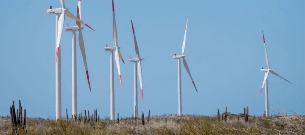 Parque eólico de energía limpia Jepírachi, en la alta Guajira.