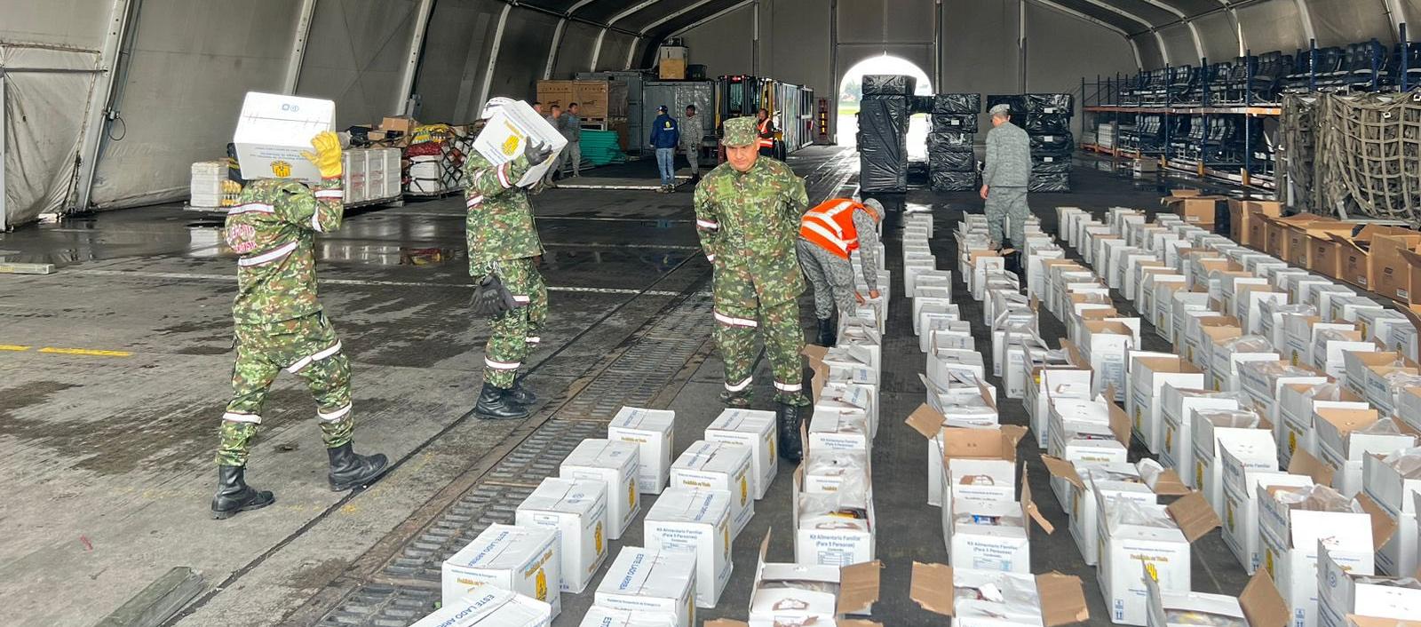 La UNGRD enviará en las próximas horas 12 toneladas de Asistencia Humanitaria de Emergencia para damnificados por invierno en San Andrés