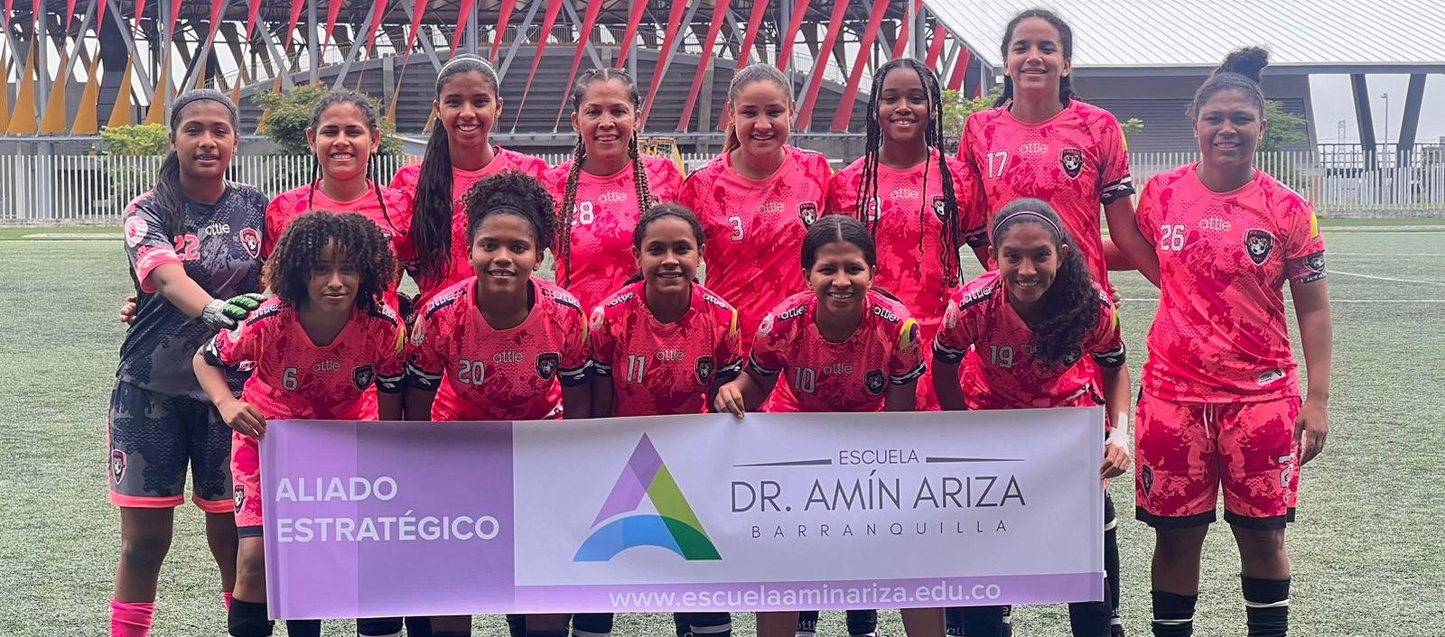Las Fieras, representante de Barranquilla en el Nacional Interclubes de fútbol femenino. 
