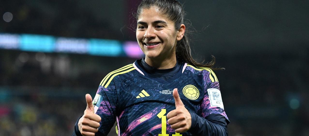 Catalina Usme, capitana de la Selección Colombia femenina. 