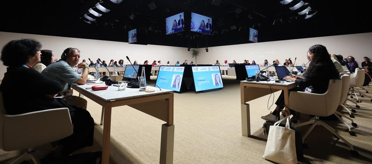 Imagen de una reunión de la COP28.