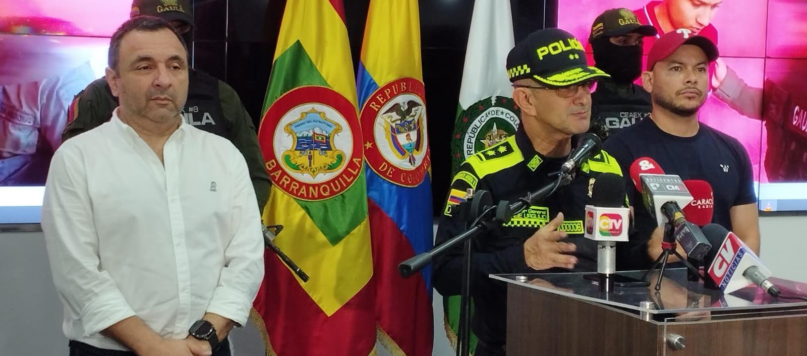 General Jorge Urquijo, Comandante de la Policía Metropolitana de Barranquilla. 