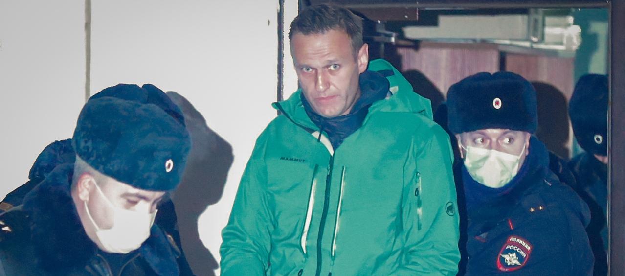 El encarcelado líder opositor ruso Alexéi Navalni.