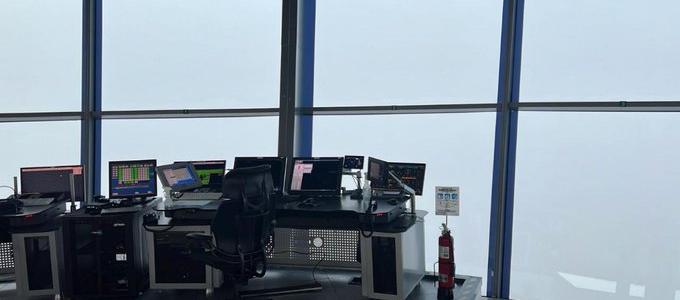 Poco visibilidad desde la torre de control del aeropuerto El Dorado. 
