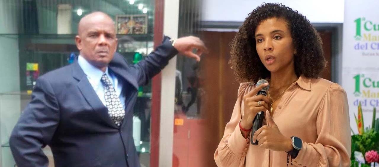 El exdiputado Sócrates Curi Perea y la gobernadora Nubia Carolina Córdoba Curi.