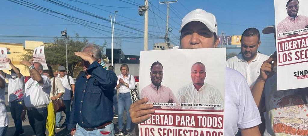Marchas en rechazo al secuestro de Jefferson Murillo y Blyderson Arboleda 