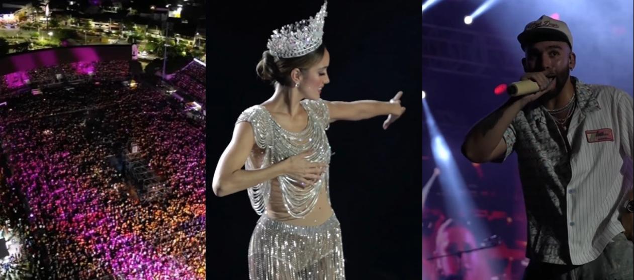 Imágenes del concierto de Coronación con la Reina Melissa Cure y Manuel Turizo.