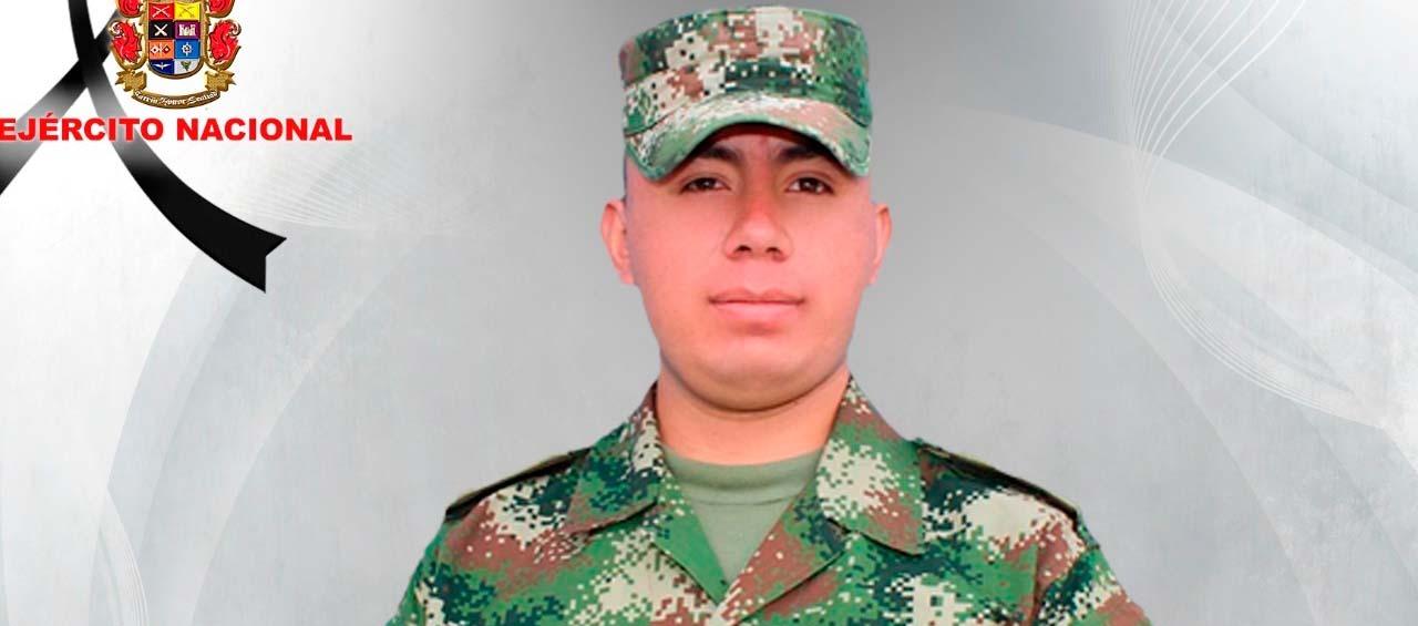 El soldado Diego Fernando Gómez fue la víctima.