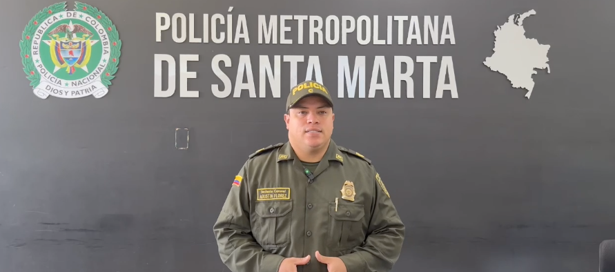 Teniente Coronel Agustín Flores, Comandante Operativo de Seguridad en Santa Marta