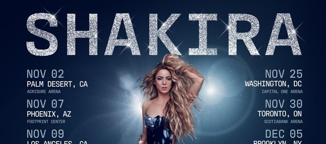 La gira de Shakira iniciará en Norteamérica.