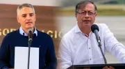 El gobernador de Antioquia, Andrés Julián Rendón, y el presidente Gustavo Petro