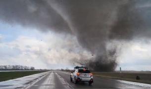 Uno de los tornados que azotó el estado de Nebraska. 