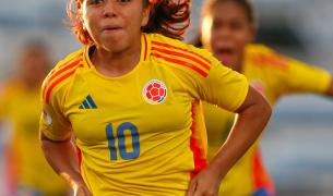 Gabriela Rodríguez marcó el gol del triunfo de Colombia en el minuto 94. 