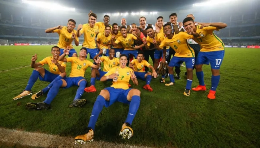 Selección sub-17 de Brasil. 