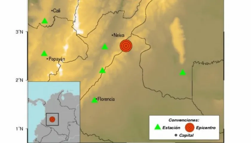 El temblor se sintió en el Centro de Colombia.