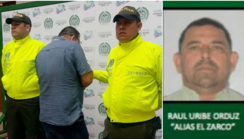 Raúl Uribe Orduz, alias 'El Zarco', fue capturado en Bucaramanga.