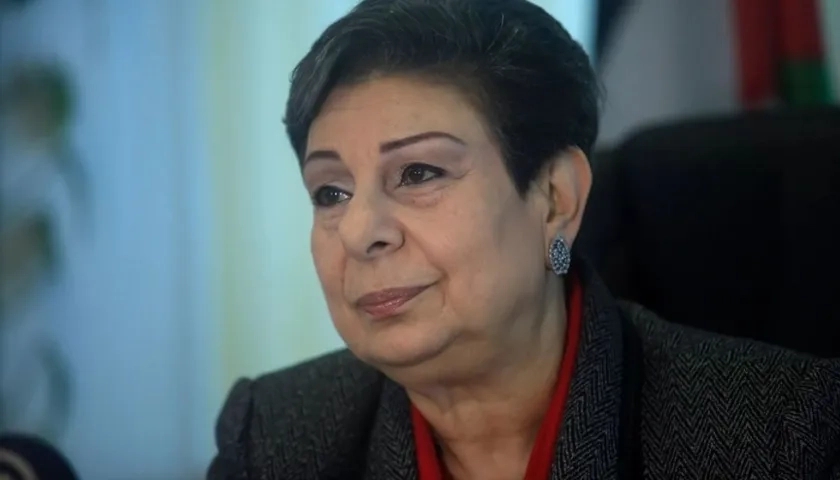 Hanan Ashrawi, miembro del Comité Ejecutivo de la OLP.