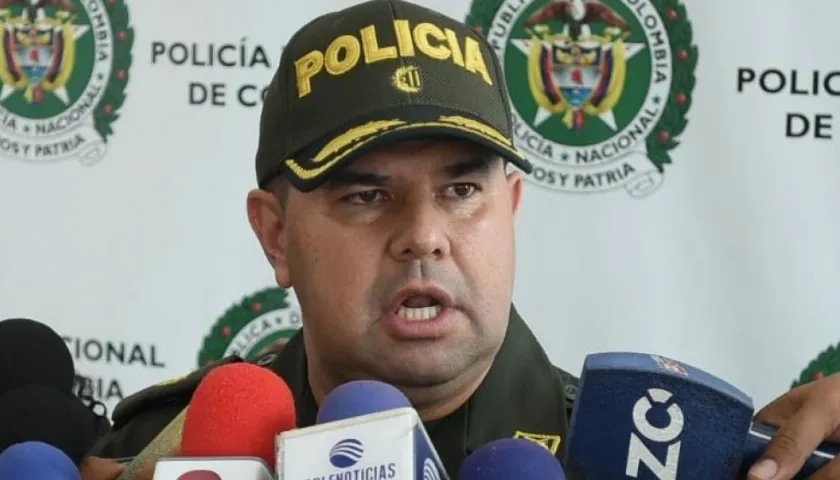 El Comandante Operativo de la Policía Metropolitana, coronel Yecid Peña.