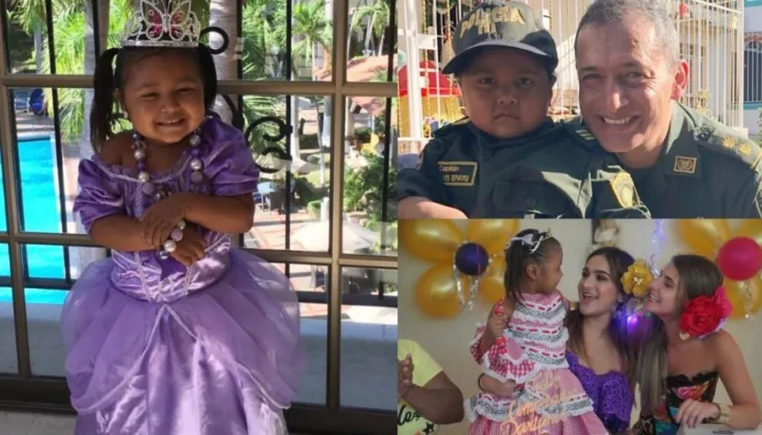 Darianis Epieyú, la niña de 3 años a quien le cumplieron su sueño de ser Reina de Carnaval y Policía.