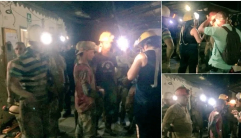 Equipo de Salvamento Agencia Nacional de Minería confirma rescate con vida de los 14 mineros atrapados en una mina de Marmato.