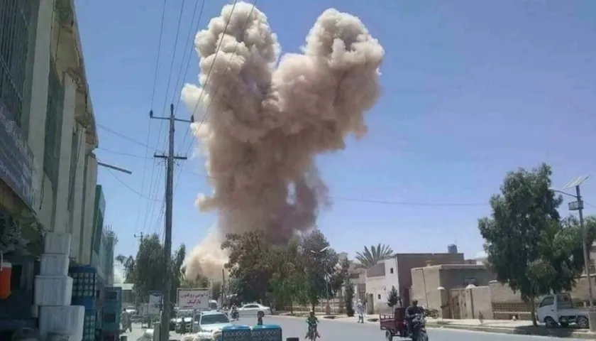 Contenedor cargado de explosivos estalló mientras las fuerzas de seguridad trataban de desactivarlo en Kandahar