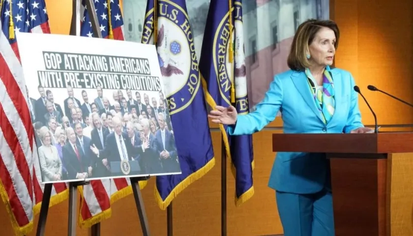 La líder demócrata en la Cámara Baja de EE.UU., Nancy Pelosi.