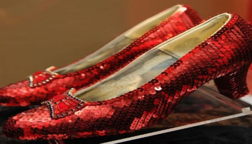 Par de zapatos utilizados en la película 'El Mago de Oz'  de 1939.