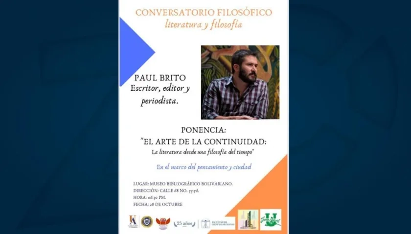 Conversatorio del escritor y periodista Paul Brito.