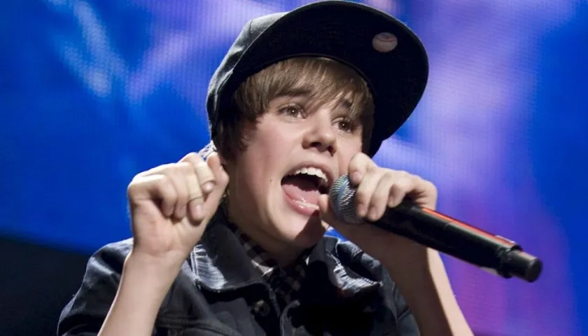 Justin Bieber, cantante canadiense.