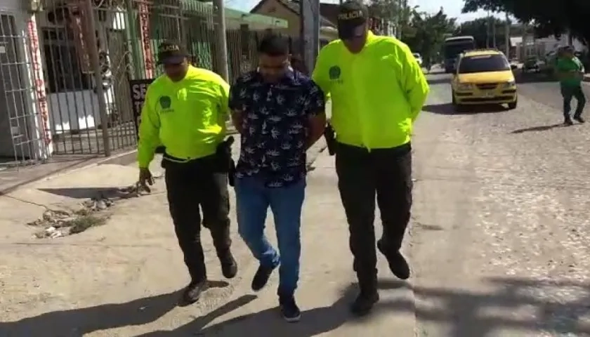 John Jairo Torres Rojas, alias ‘Lorena’, fue capturado ayer en el barrio Santa María de Barranquilla.
