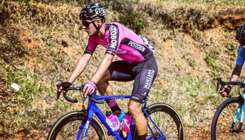 Wilmar Paredes, ciclista del Team Manzana Postobón. 