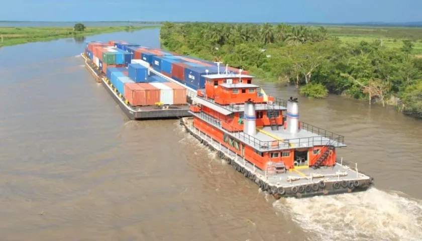 La movilización de carga por el Río Magdalena registra un balance positivo en 2019.