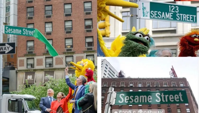 Sesame Street está en la icónica avenida Broadway, en el oeste de Manhattan.
