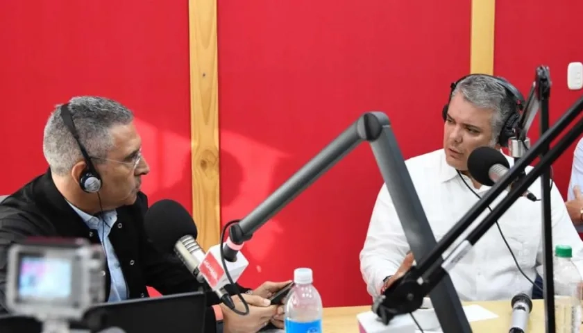El periodista Jorge Cura entrevista al Presidente Iván Duque