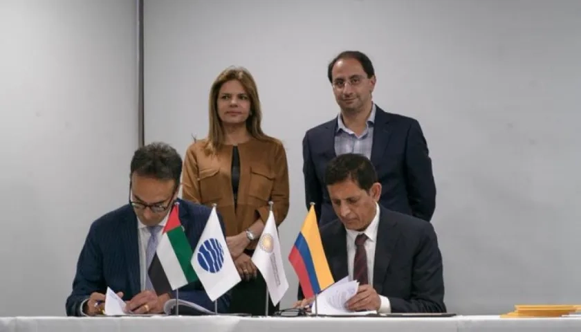 Momento en el que oficializaron la participación de Colombia.